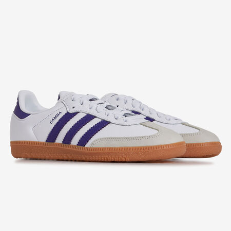 ADIDAS ORIGINALS samba SAMBA OG BLANC/BLEU FEMME