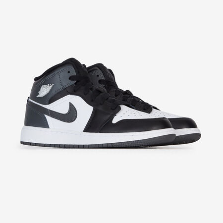 JORDAN air jordan 1 AIR JORDAN 1 MID GRIS/BLANC JUNIOR