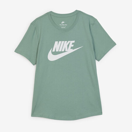 NIKE TEE SHIRT BIG SWOOSH ESSENTIAL BLEU/BLANC DAMES