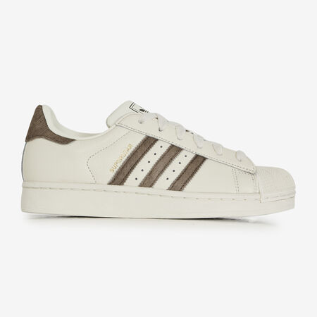 ADIDAS ORIGINALS superstar SUPERSTAR PONY HAIR BLANC/MARRON DAMES