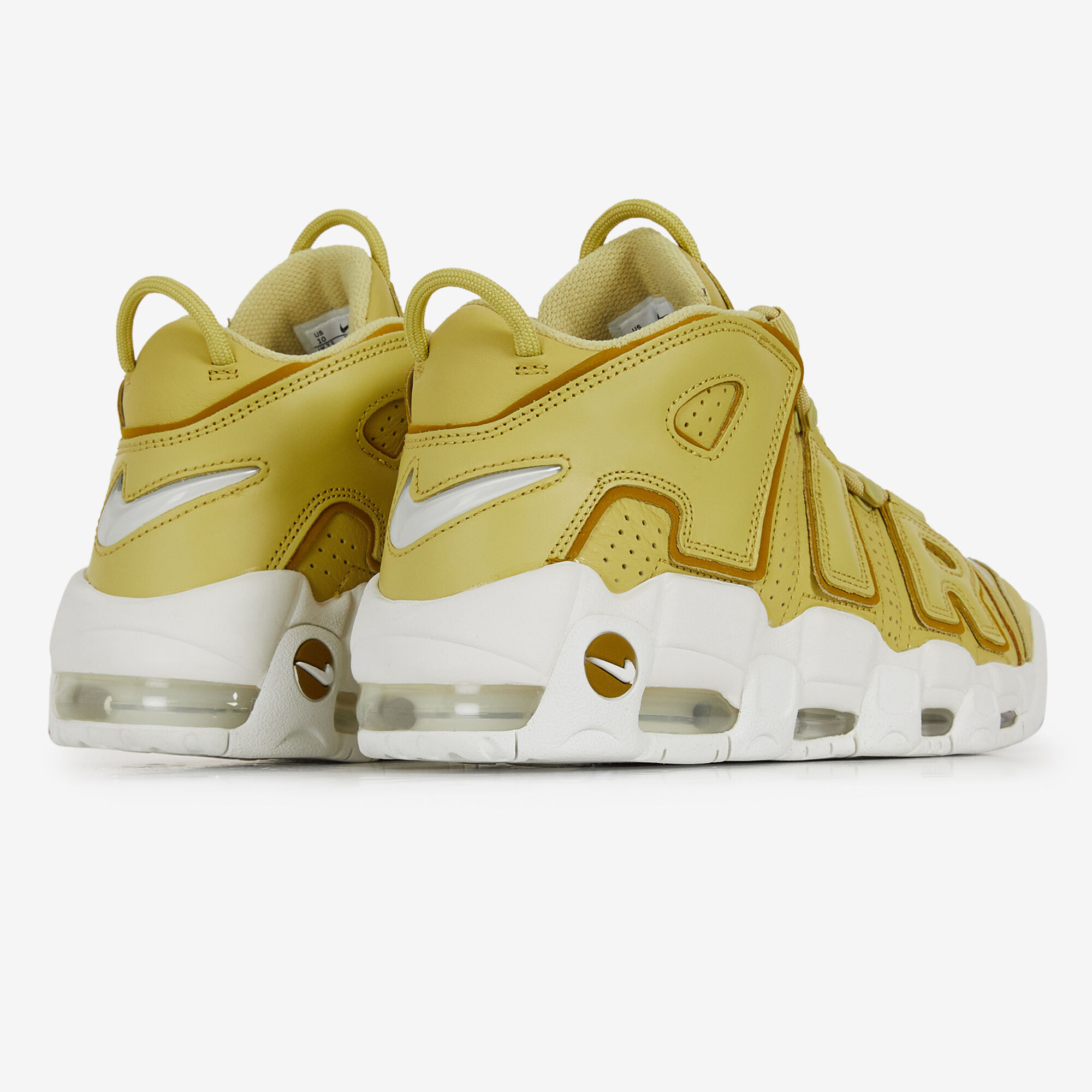 NIKE AIR MORE UPTEMPO 96 JAUNE BEIGE SNEAKERS HOMME Courir.be