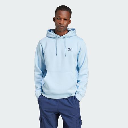 ADIDAS ORIGINALS HOODIE ESSENTIAL TREFOIL BLEU/NOIR HOMME