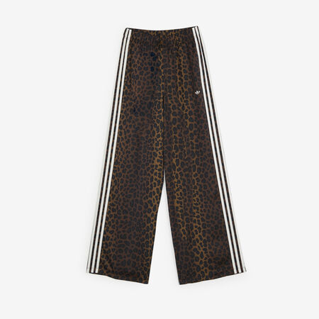 ADIDAS ORIGINALS PANT WIDE LEG LEO SATIN MARRON/BLANC DAMES