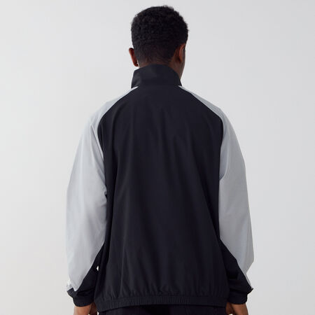 NEW BALANCE JACKET TRACKTOP WOVEN NOIR/GRIS HOMME
