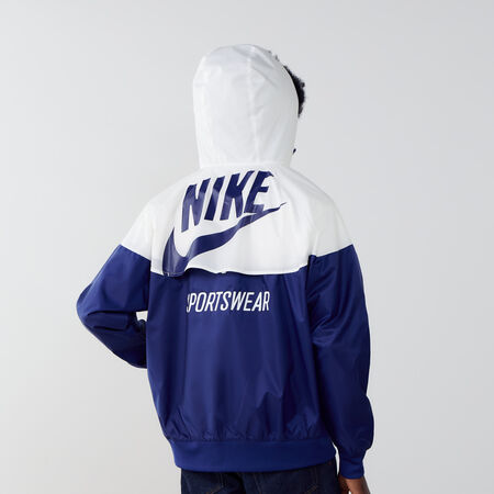 NIKE JACKET FZ GFX WVN NOIR/BLANC HOMME