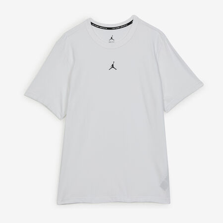 TEE SHIRT CENTERED LOGO : BLANC/NOIR