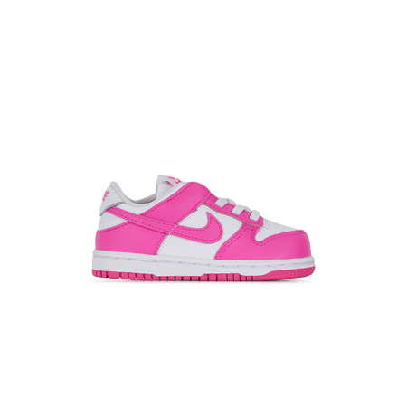 NIKE dunk DUNK LOW BLANC/ROSE BÉBÉ