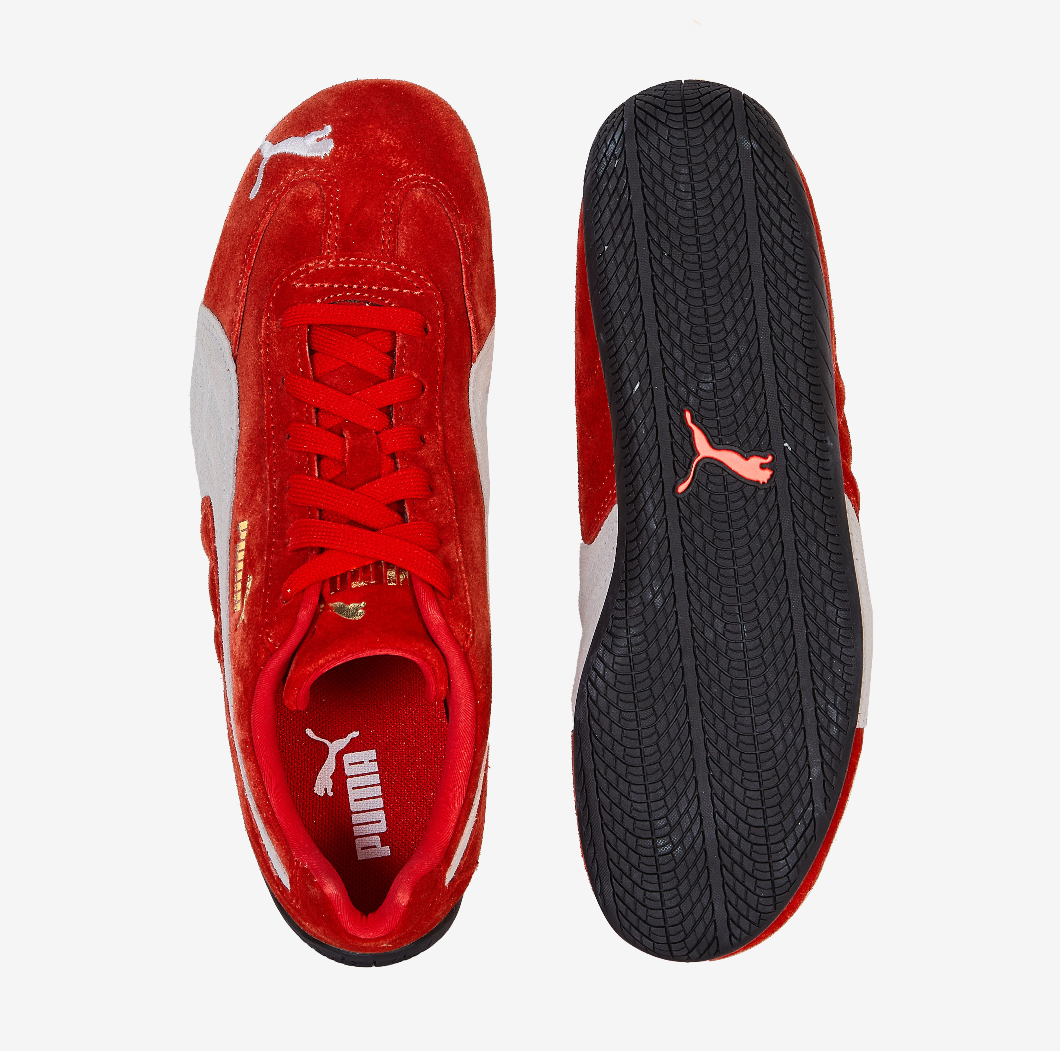 PUMA SPEEDCAT OG ROUGE BLANC SNEAKERS FEMME Courir.be