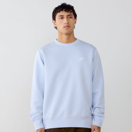 NIKE SWEAT CREW CLUB BLEU/BLANC HOMME
