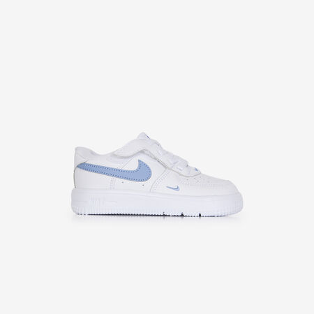 NIKE air force 1 AIR FORCE 1 LOW MINI SWOOSH BLANC/BLEU B&Eacute;B&Eacute;