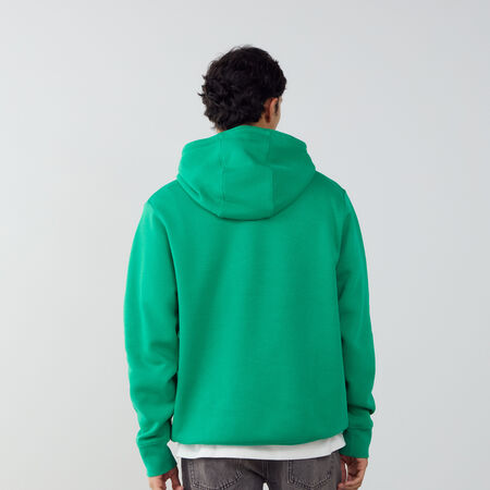 NIKE HOODIE CLUB SMALL LOGO VERT/BLANC HOMME