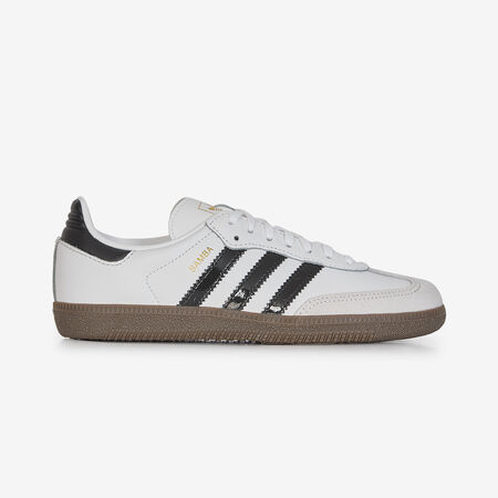 ADIDAS ORIGINALS SAMBA OG PATENT BLANC/NOIR JUNIOR
