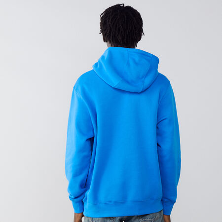 NIKE HOODIE CLUB SMALL LOGO BLEU/BLANC HEREN