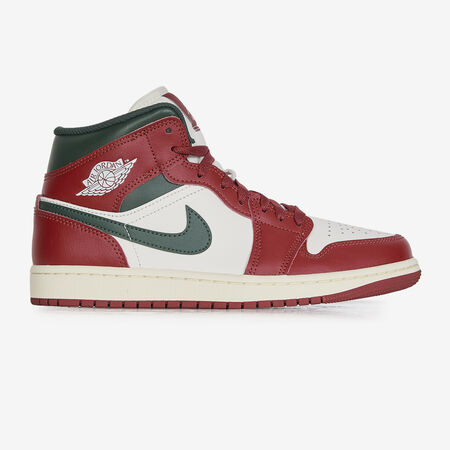 JORDAN AIR JORDAN 1 MID SE BLANC/ROUGE HOMME