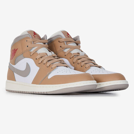 JORDAN air jordan 1 AIR JORDAN 1 MID WIT/BEIGE HEREN