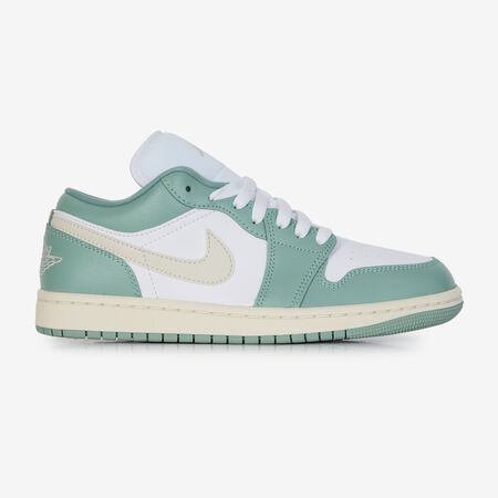 JORDAN AIR JORDAN 1 LOW BLANC/VERT FEMME