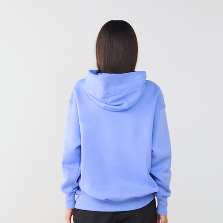 NIKE HOODIE PHOENIX LONG OVERSIZED BLEU/BLANC FEMME