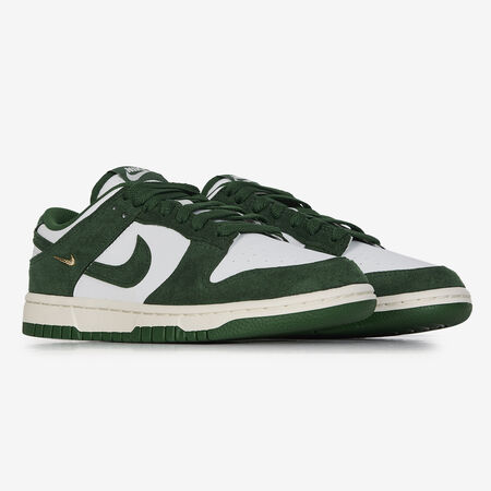 NIKE dunk DUNK LOW SUEDE MINI SWOOSH VERT/BLANC DAMES