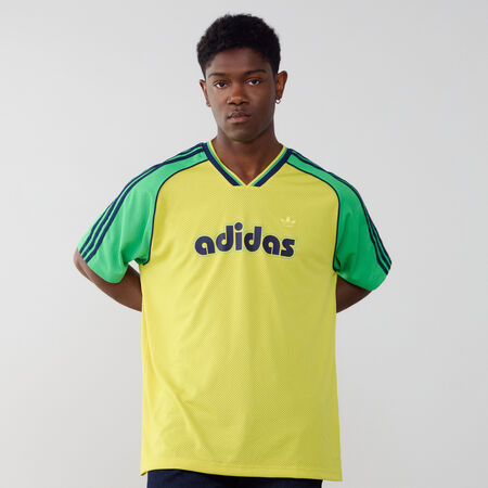 ADIDAS ORIGINALS MAILLOT JERSEY 3 STRIPES GEEL/GROEN HEREN
