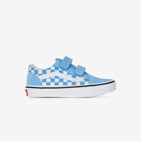 VANS old skool OLD SKOOL V CHECKERBOARD BLEU/BLANC CADET