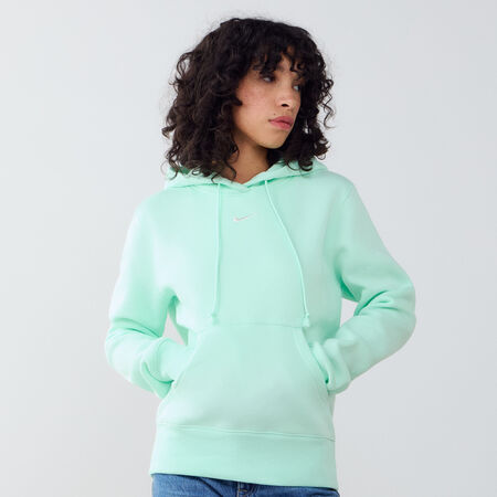 NIKE HOODIE CLUB CENTERED LOGO VERT FEMME