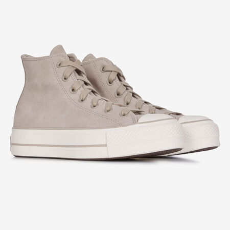 CONVERSE CHUCK TAYLOR ALL STAR LIFT HI BEIGE FEMME