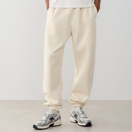 NEW BALANCE PANT JOGGER SMALL LOGO BEIGE HOMME