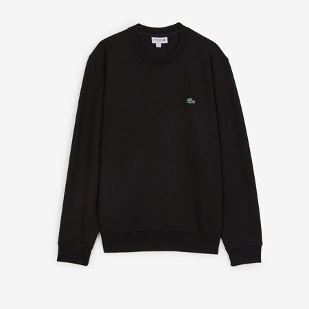 LACOSTE SWEAT CREW CLASSIC LOGO SL NOIR HOMME