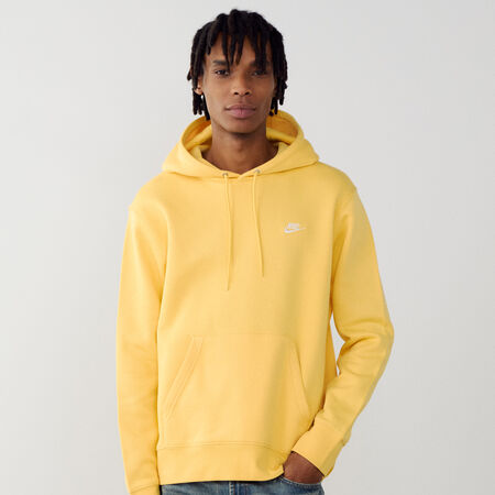HOODIE CLUB SMALL LOGO : JAUNE/BLANC