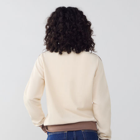 ADIDAS ORIGINALS JACKET FZ BECKENBAUER BEIGE/MARRON FEMME