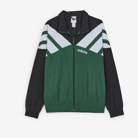ADIDAS ORIGINALS JACKET FZ TRACKTOP VERT/NOIR HOMME