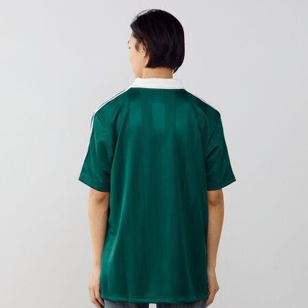 ADIDAS ORIGINALS JERSEY ARCHIVE COLLAR VERT HOMME