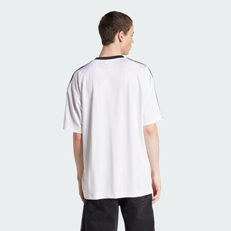 ADIDAS ORIGINALS JERSEY TREFOIL BLANC/NOIR HEREN