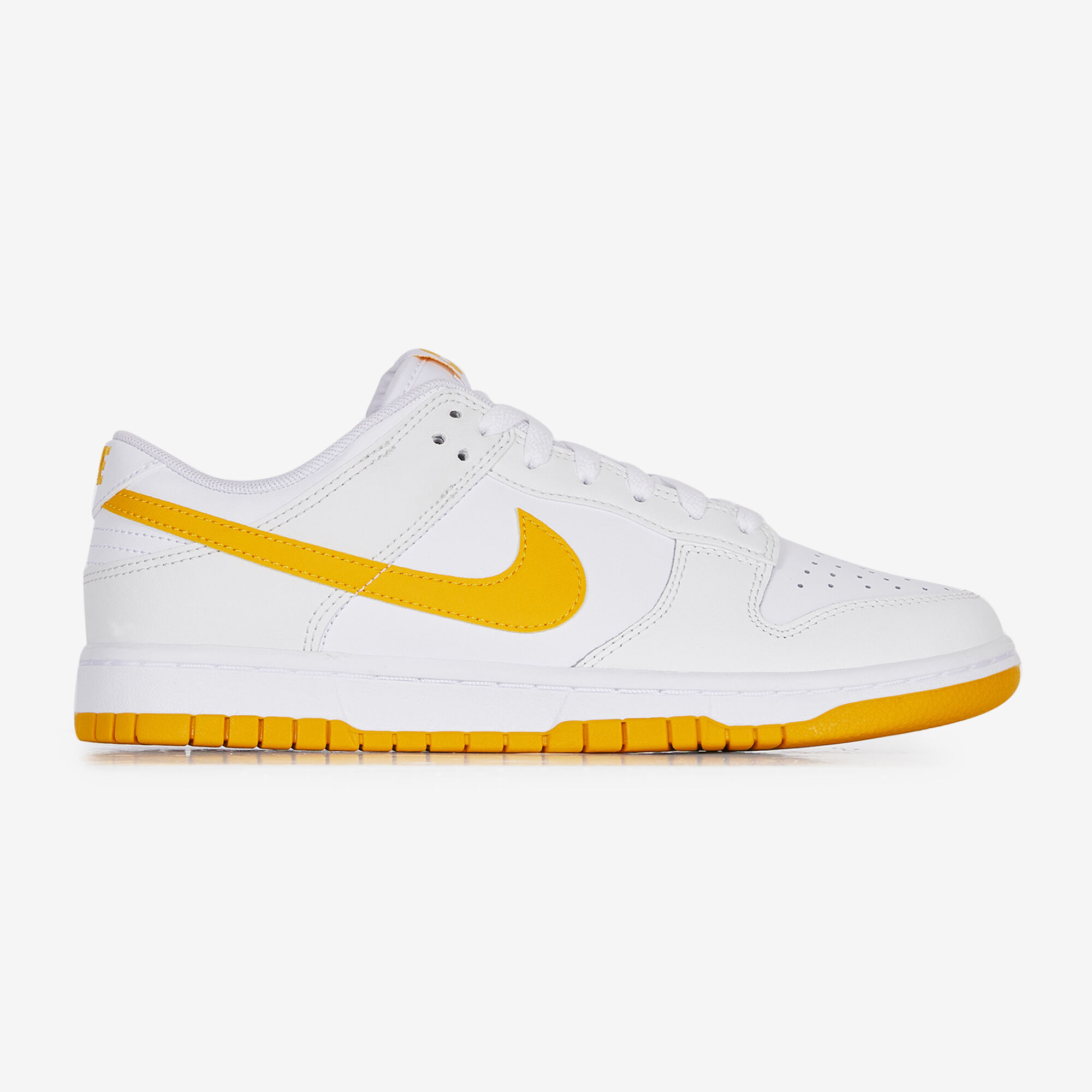 NIKE DUNK LOW BLANC ORANGE SNEAKERS HOMME Courir.be