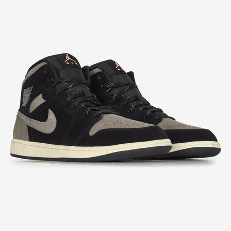 JORDAN air jordan 1 AIR JORDAN 1 MID NOIR/MARRON HOMME