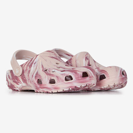 CROCS CLASSIC CLOG MARBLED BEIGE/ROSE FEMME