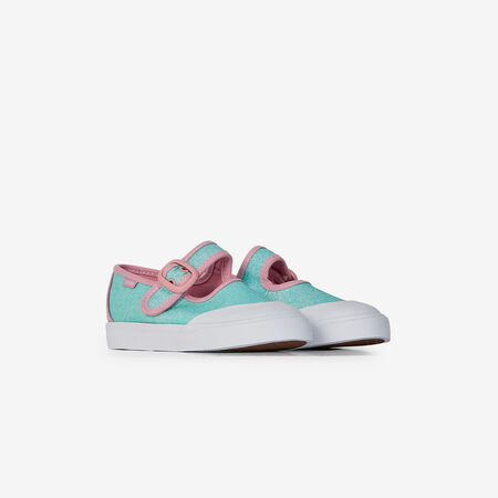 VANS MARY JANE GLITTER BLEU/ROSE BÉBÉ
