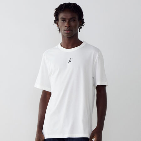 JORDAN TEE SHIRT CENTERED LOGO BLANC/NOIR HOMME