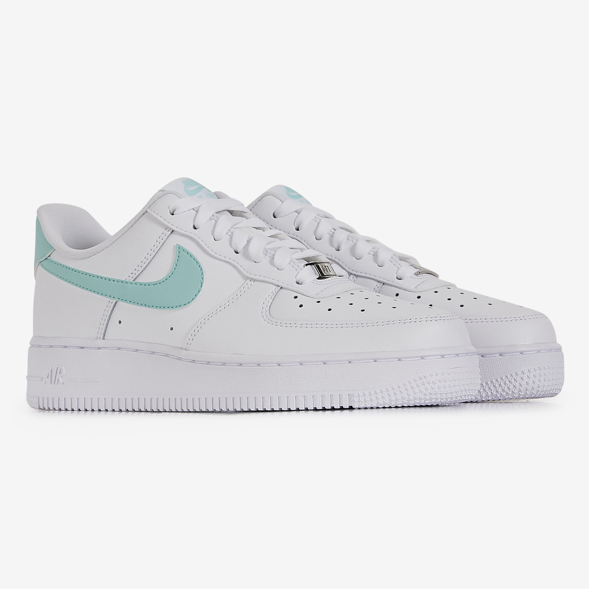 NIKE AIR FORCE 1 LOW BLANC VERT SNEAKERS FEMME Courir.be
