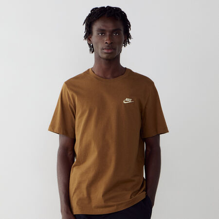 NIKE TEE SHIRT CLUB MARRON/BLANC HEREN