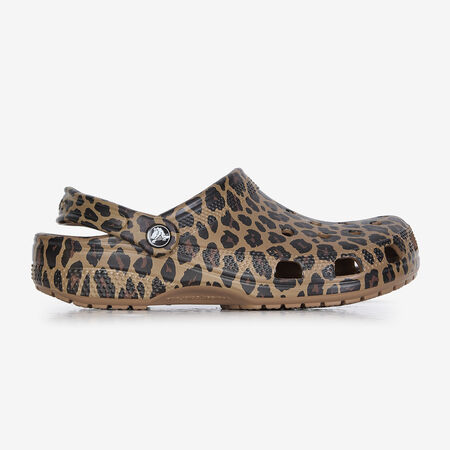 CROCS CLASSIC CLOG LEOPARD BEIGE/MARRON FEMME