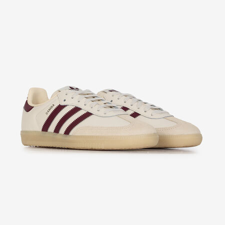 ADIDAS ORIGINALS SAMBA OG BEIGE/ROUGE JUNIOR