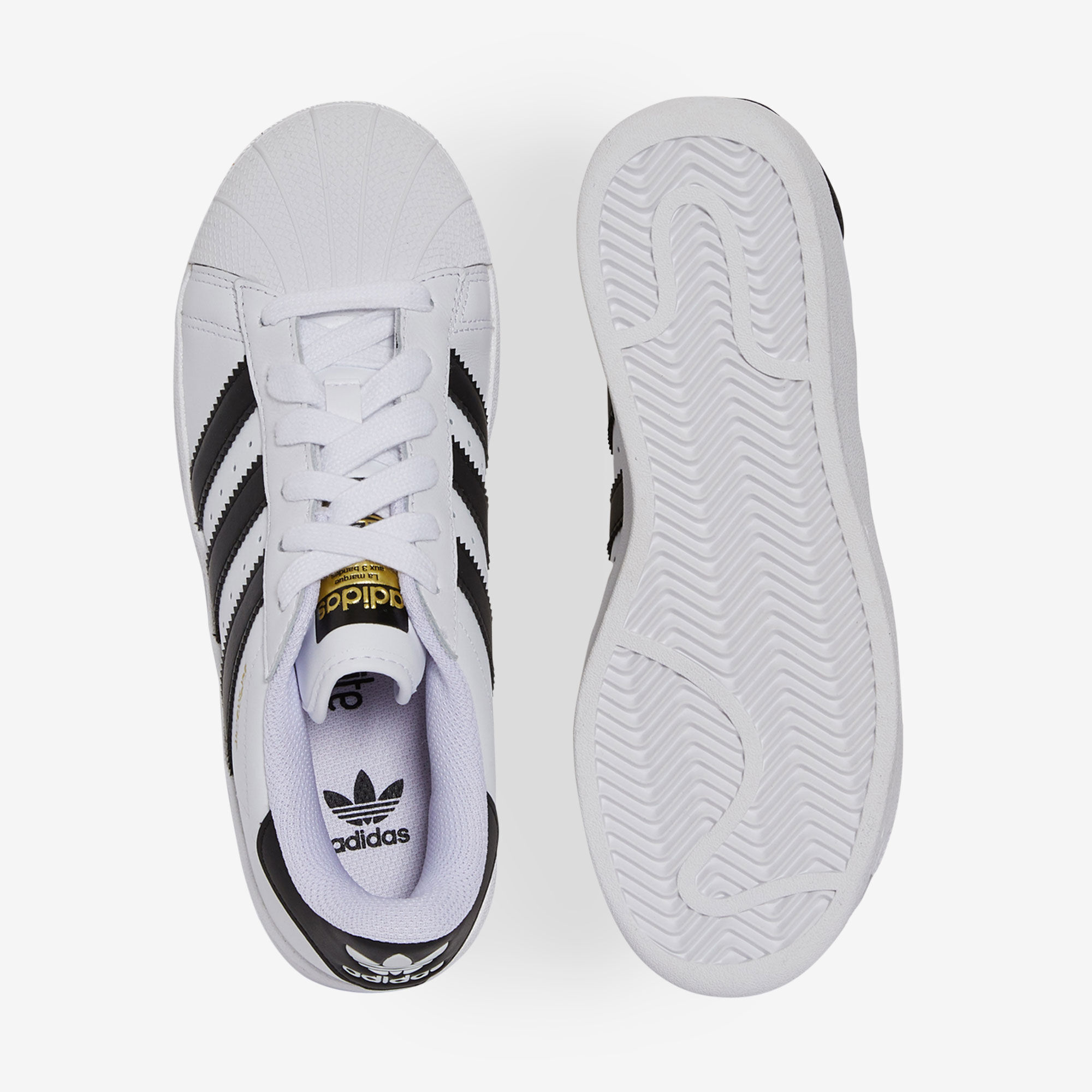 ADIDAS ORIGINALS SUPERSTAR XLG BLANC NOIR SNEAKERS ENFANT