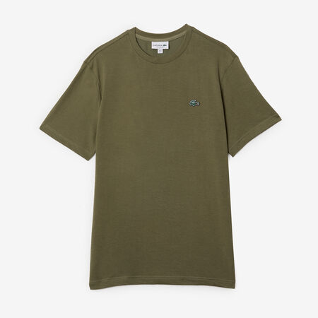 LACOSTE TEE SHIRT CLASSIC SMALL LOGO SL VERT HOMME