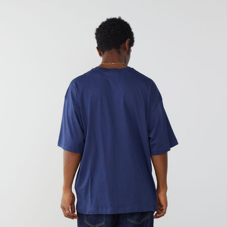 CHAMPION TEE SHIRT CENTERED SMALL LOGO MARINE HOMME