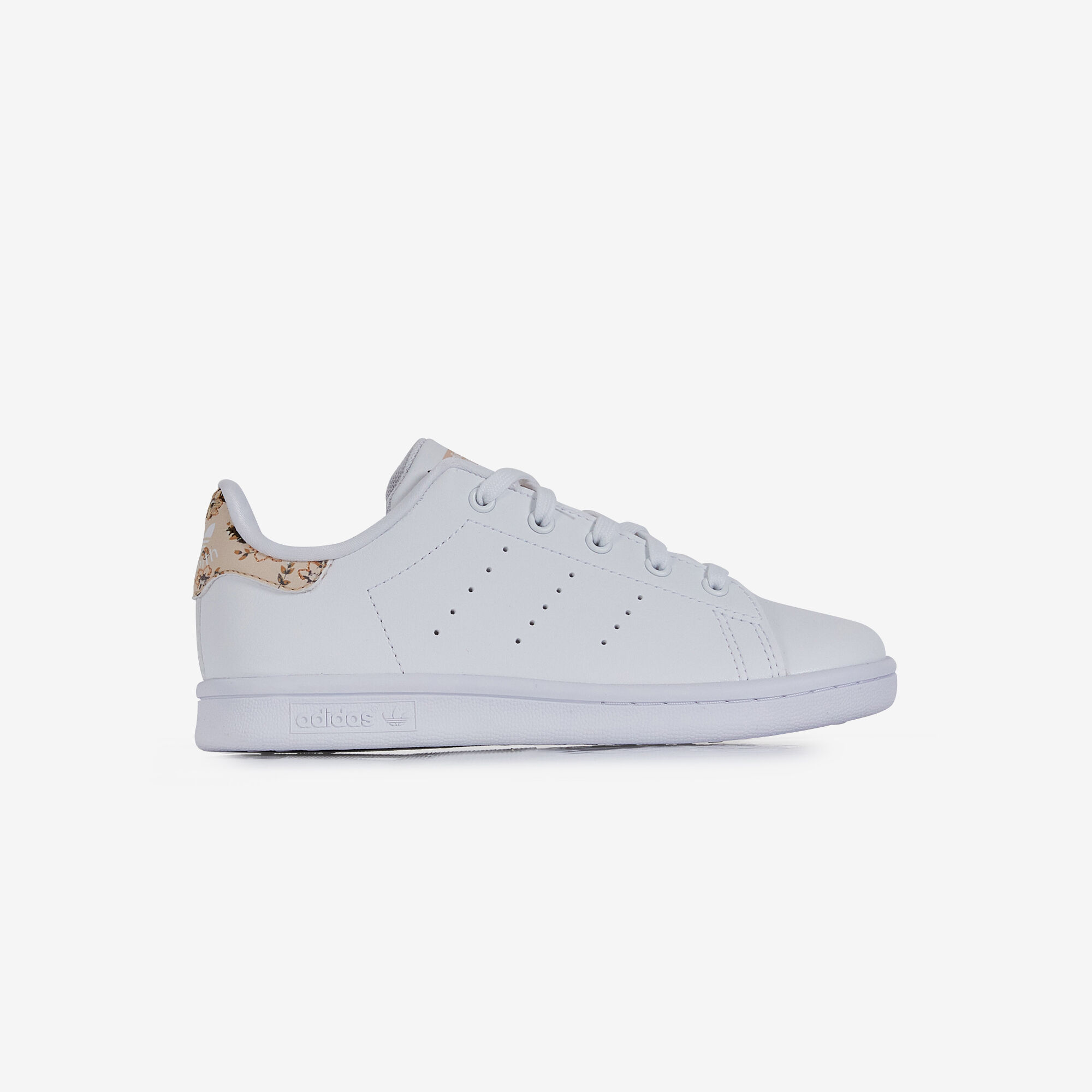ADIDAS ORIGINALS STAN SMITH FLOWERS WIT ORANJE SNEAKERS KINDEREN