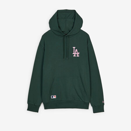 NEW ERA HOODIE LA DODGERS VERT/ROSE HOMME