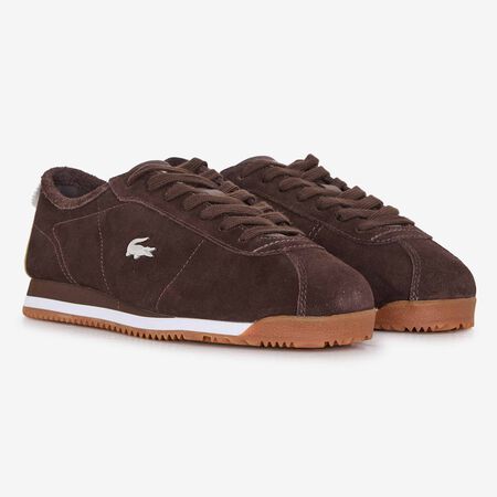 LACOSTE CLUB LOW MARRON FEMME