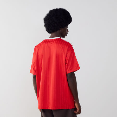 ADIDAS ORIGINALS TEE SHIRT JERSEY ADICOLOR ROOD/WIT HEREN