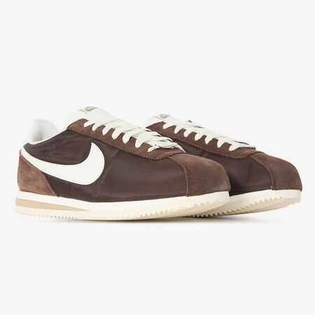 NIKE cortez CORTEZ NYLON MARRON/BLANC HEREN
